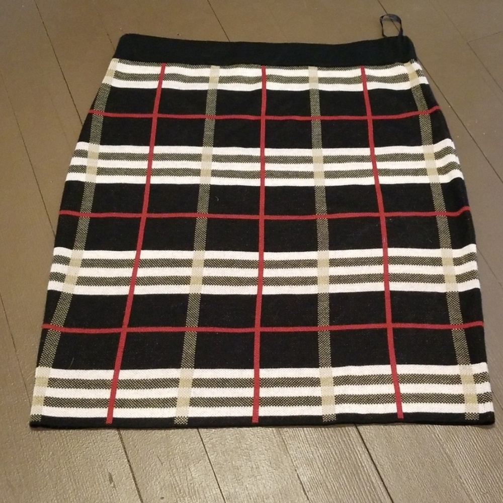 Plaid Skirt.